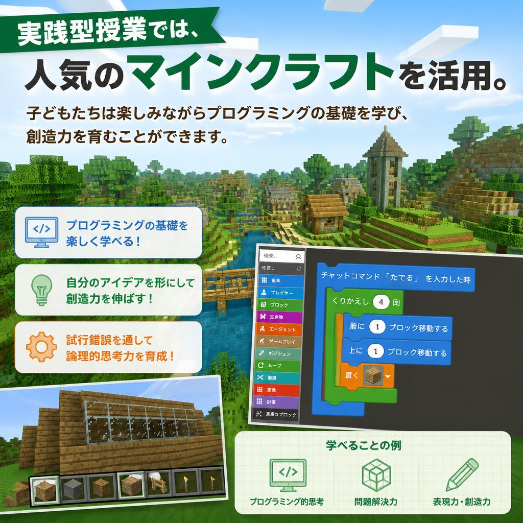 マインクラフトを使った授業