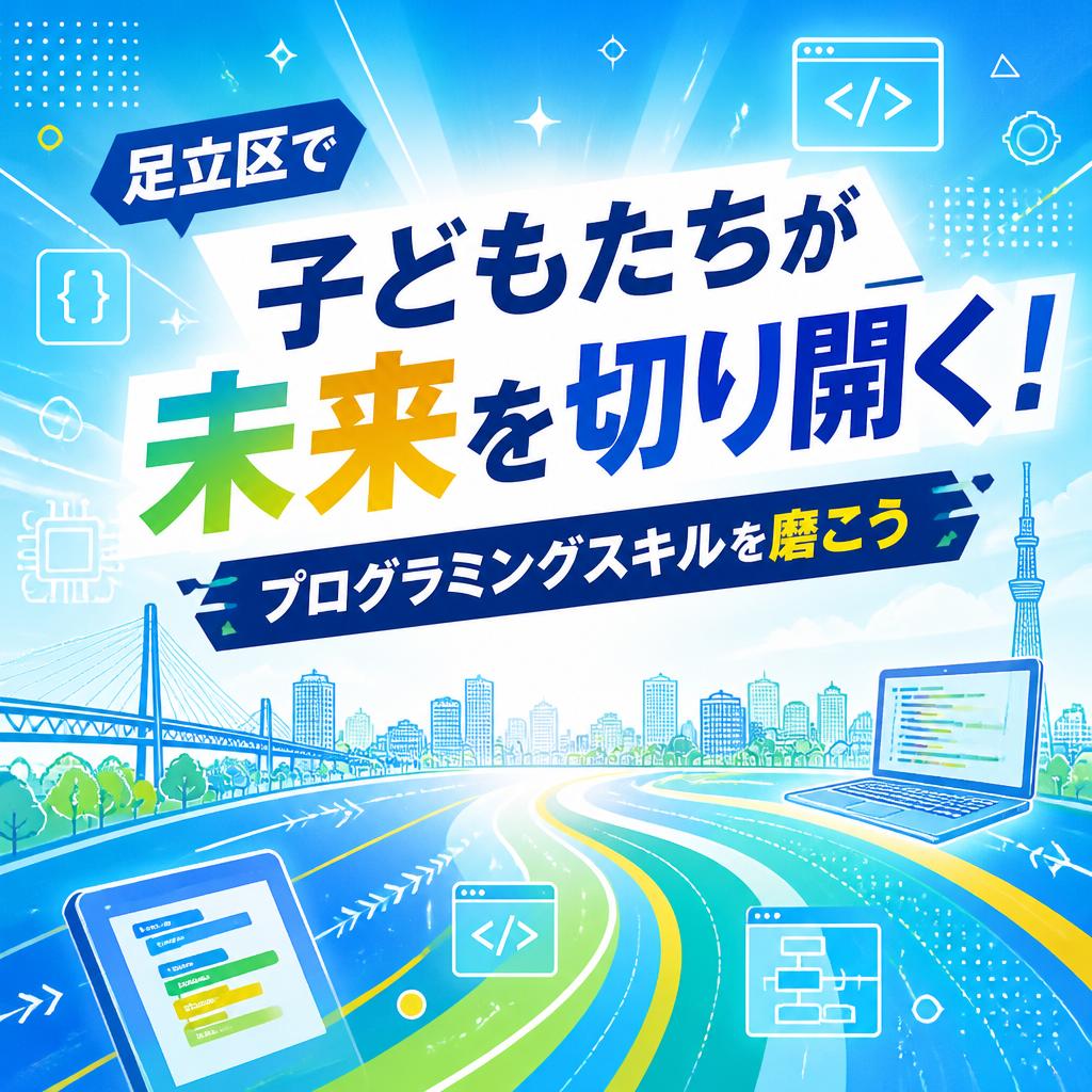 足立区で子どもたちが未来を切り開く！プログラミングスキルを磨こう