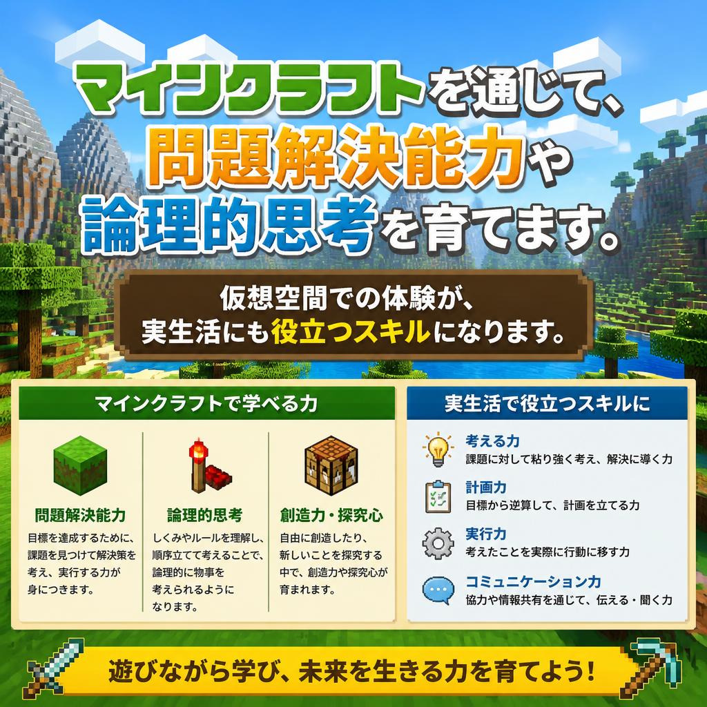 マイクラで育む論理的思考力