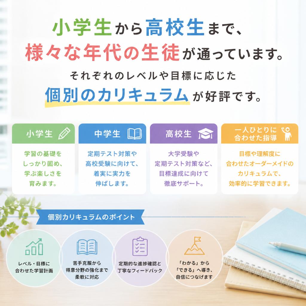幅広い年齢層に対応