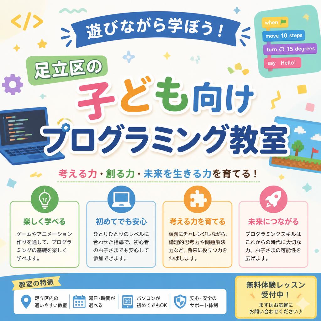 遊びながら学ぼう！足立区の子ども向けプログラミング教室