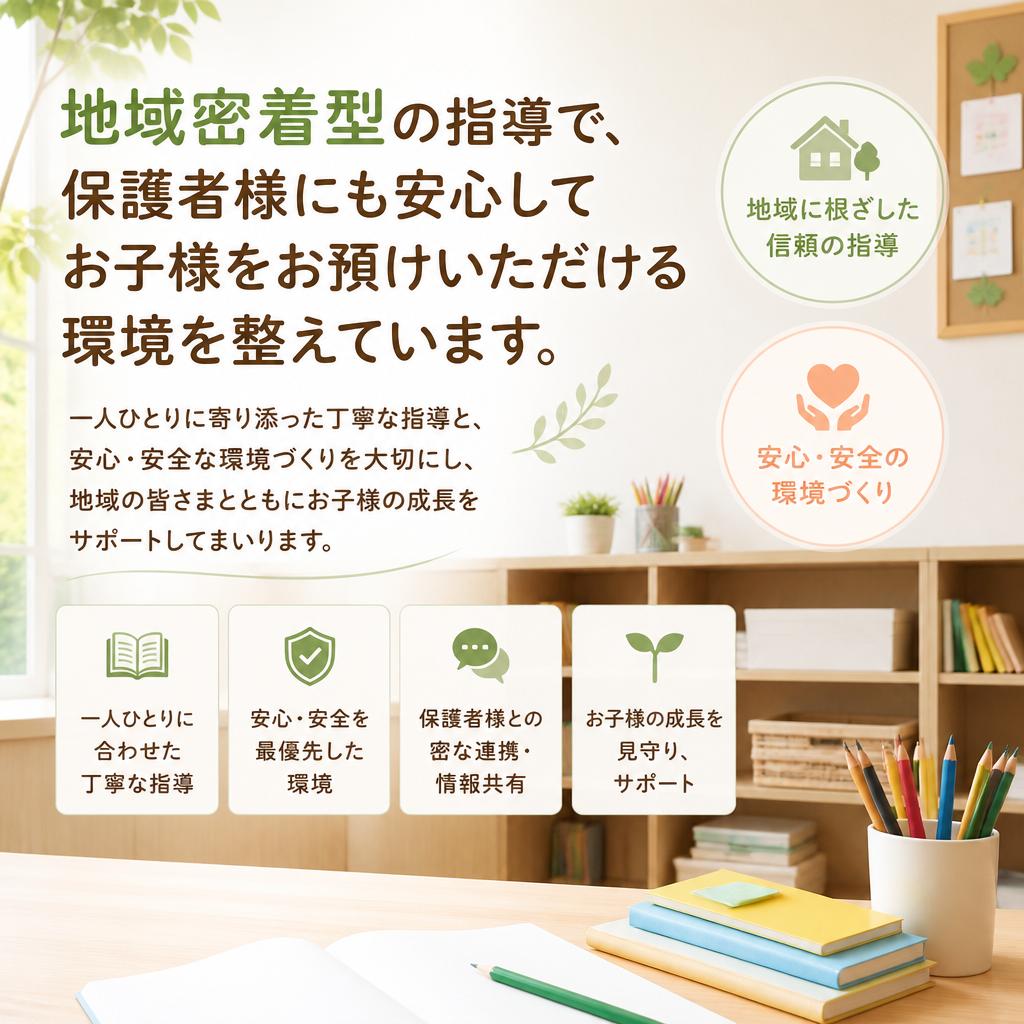 保護者様のサポートも最大限に！