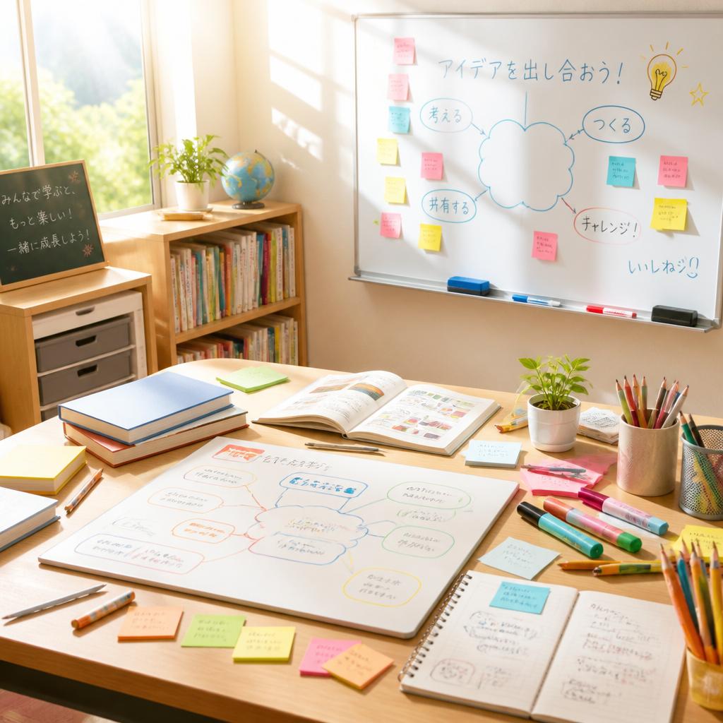 新しい友達と一緒に成長