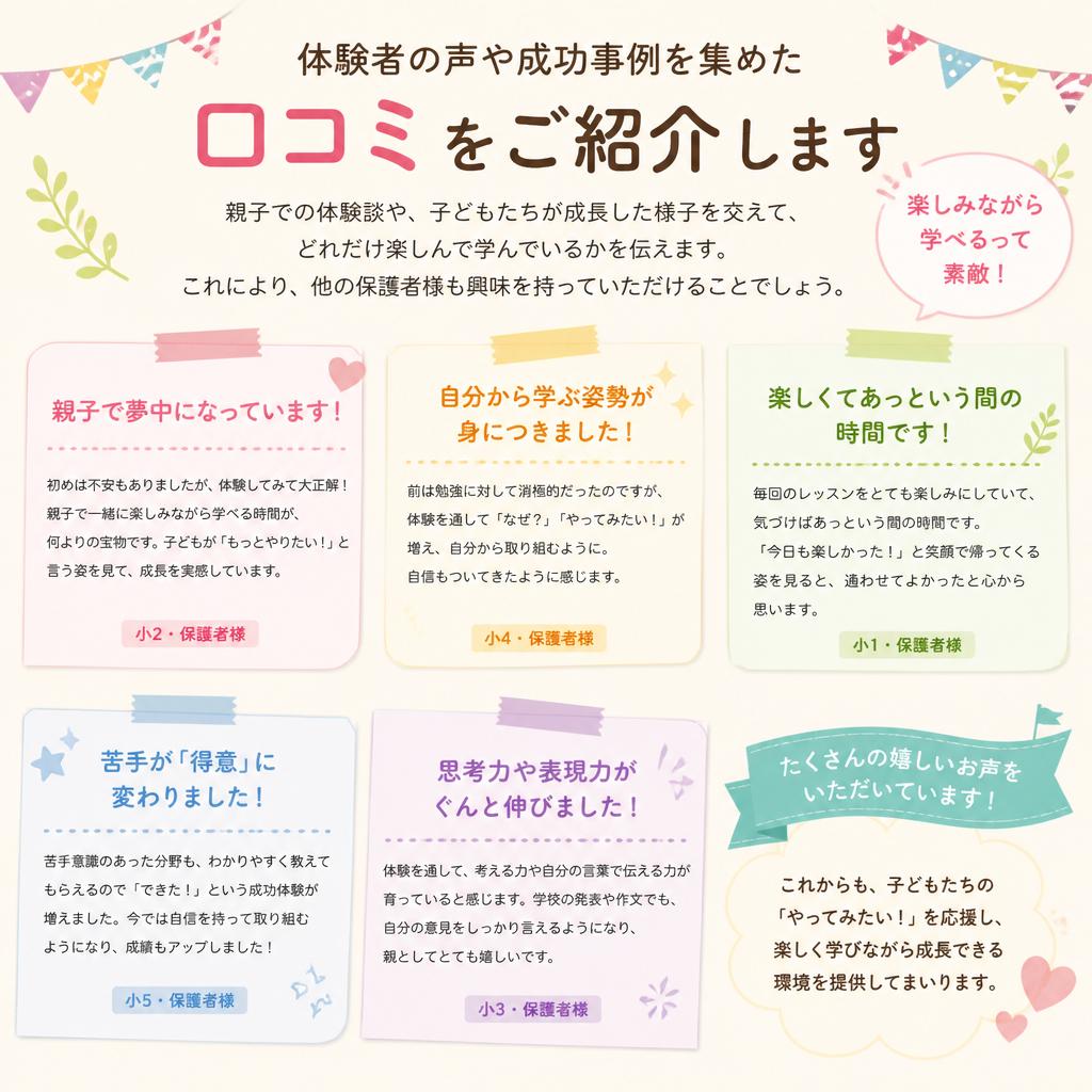 実際の参加者の口コミをご紹介！