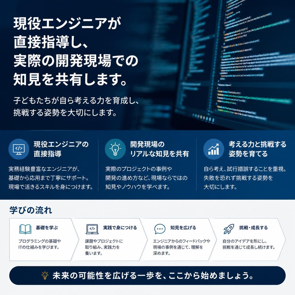 👩‍🏫現役エンジニアの指導👨‍🏫